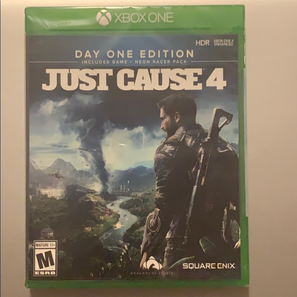 New XboxOne. Just cause 4 video game.